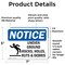 Signmission Uneven Ground Rocks Holes Sign With Symbol, 7 in W x Rectangle, Vinyl Decal OS-2PACK-NS-D-57-L-18764 - alternate 2